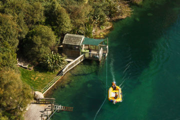 Boot bei Taupo Bungy Jumping